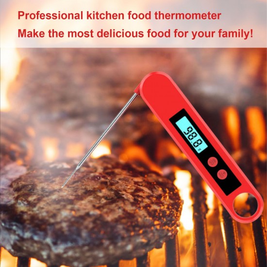 Meat Thermometer Food Thermometer Digital Instant Read Thermometer LCD Display with Backlight Waterproof Thermometer for Kitchen BBQ Grill Milk Water Meat Thermometer Food Thermometer Digital Instant Read Thermometer LCD Display with Backlight Waterproof Thermometer for Kitchen BBQ Grill Milk Water