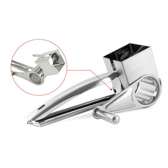Manual Rotary Cheese Grater Stainless Steel Handheld Rotary Slicer Shredding Grinder for Grating Hard Cheese Chocolate Nuts Party Dessert Restaurant Kitchen Gadgets Manual Rotary Cheese Grater Stainless Steel Handheld Rotary Slicer Shredding Grinder for Grating Hard Cheese Chocolate Nuts Party Dessert Restaurant Kitchen Gadgets