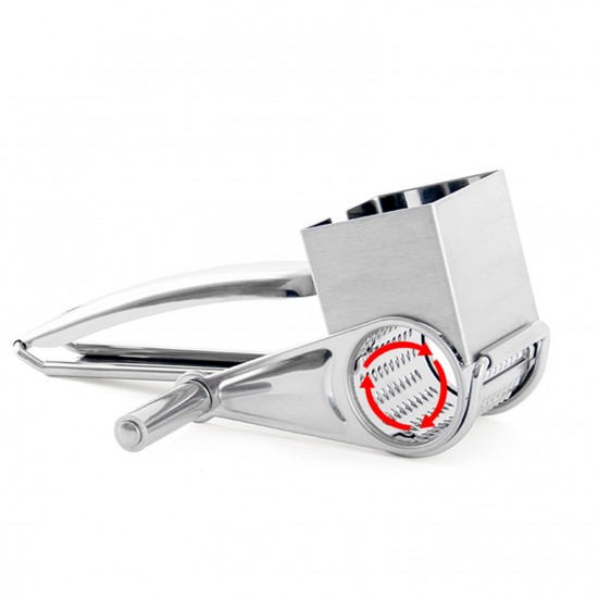 Manual Rotary Cheese Grater Stainless Steel Handheld Rotary Slicer Shredding Grinder for Grating Hard Cheese Chocolate Nuts Party Dessert Restaurant Kitchen Gadgets Manual Rotary Cheese Grater Stainless Steel Handheld Rotary Slicer Shredding Grinder for Grating Hard Cheese Chocolate Nuts Party Dessert Restaurant Kitchen Gadgets