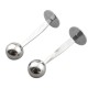 2 IN 1 Stainless Steel Coffee Measuring Scoop Tamper Espresso Coffee Bean Hammer Spoon Coffee & Tea Tools Measuring Tamping Scoop for Cafe Shop Home Kitchen Office 2 IN 1 Stainless Steel Coffee Measuring Scoop Tamper Espresso Coffee Bean Hammer Spoon Coffee & Tea Tools Measuring Tamping Scoop for Cafe Shop Home Kitchen Office