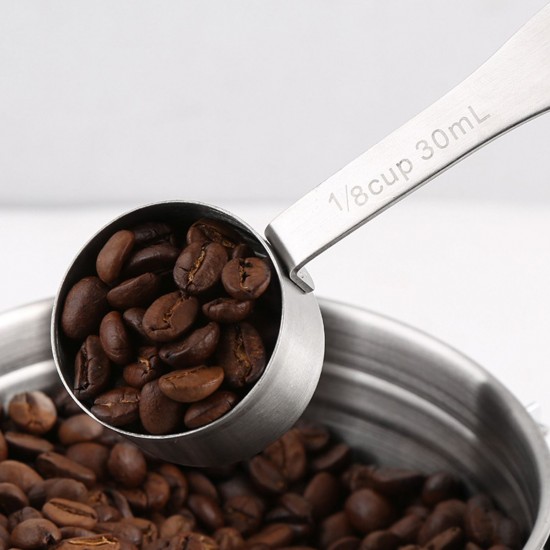 Coffee Scoop Stainless Steel Measuring Scoop 30ML Coffee Measuring Spoon Coffee Scoop Stainless Steel Measuring Scoop 30ML Coffee Measuring Spoon