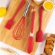 4 PCS Silicone Kitchen Utensils Set Egg Whisk Angled Spatula Oil Brush Food Tong Heat Resistant Cooking Wares Scratch-free Kitchen Baking Utensils Easy to Clean for Home Restaurants Hotels 4 PCS Silicone Kitchen Utensils Set Egg Whisk Angled Spatula Oil Brush Food Tong Heat Resistant Cooking Wares Scratch-free Kitchen Baking Utensils Easy to Clean for Home Restaurants Hotels