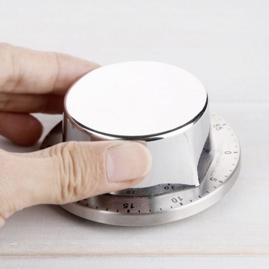 Kitchen Timer Stainless Steel Cooking Timer Clock with Alarm Magnetic Countdown Reminder Mechanical Manual Timers 60 Minutes Timing No Batteries Required Kitchen Timer Stainless Steel Cooking Timer Clock with Alarm Magnetic Countdown Reminder Mechanical Manual Timers 60 Minutes Timing No Batteries Required