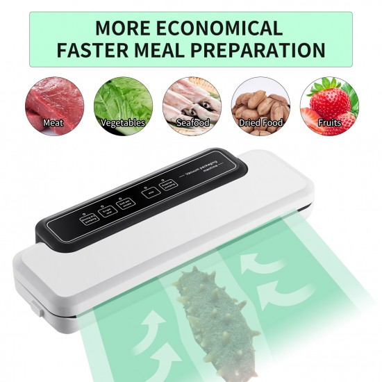 Vacuum Sealer Machine Compact Food Sealer Automatic Food Food Preservation Machine Dry & Wet Food Modes 10 Vacuum Bags Vacuum Sealer Machine Compact Food Sealer Automatic Food Food Preservation Machine Dry & Wet Food Modes 10 Vacuum Bags
