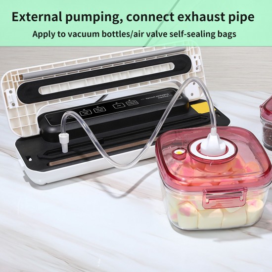 Vacuum Sealer Machine Compact Food Sealer Automatic Food Food Preservation Machine Dry & Wet Food Modes 10 Vacuum Bags Vacuum Sealer Machine Compact Food Sealer Automatic Food Food Preservation Machine Dry & Wet Food Modes 10 Vacuum Bags