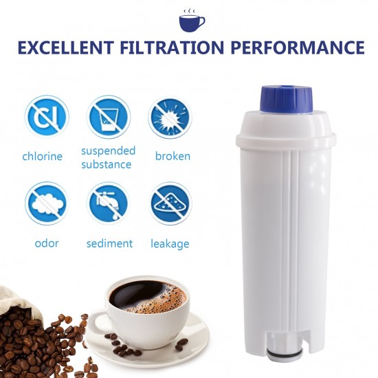 4Pcs Coffee Replacement Filter Cartridge Replacement Filter Coffee Filter Compatible with Delonghi DSL C002 Maker Machine Coffee Machine Accessory Water Filter for Coffee Maker 4Pcs Coffee Replacement Filter Cartridge Replacement Filter Coffee Filter Compatible with Delonghi DSL C002 Maker Machine Coffee Machine Accessory Water Filter for Coffee Maker
