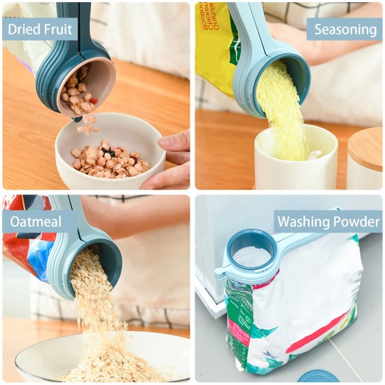 Food Bag Clips Food Storage Sealing Clips with Removable Rotating Lid Bag Clips for Snack Oats Food Storage Kitchen Tools Food Bag Clips Food Storage Sealing Clips with Removable Rotating Lid Bag Clips for Snack Oats Food Storage Kitchen Tools