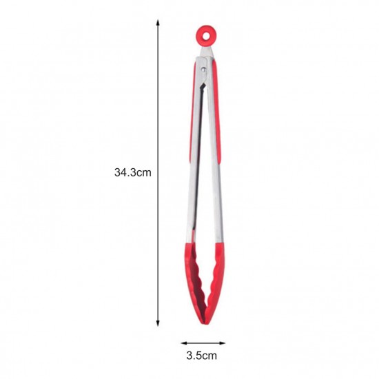 Silicone Kitchen Tongs, Serving Tongs for cooking, High Heat Resistant to 230°C, Stainless Steel Metal Food Tongs with Non-Stick Silicone Tips(16 inch,Red) Silicone Kitchen Tongs, Serving Tongs for cooking, High Heat Resistant to 230°C, Stainless Steel Metal Food Tongs with Non-Stick Silicone Tips(16 inch,Red)
