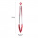 Silicone Kitchen Tongs, Serving Tongs for cooking, High Heat Resistant to 230°C, Stainless Steel Metal Food Tongs with Non-Stick Silicone Tips(16 inch,Red) Silicone Kitchen Tongs, Serving Tongs for cooking, High Heat Resistant to 230°C, Stainless Steel Metal Food Tongs with Non-Stick Silicone Tips(16 inch,Red)
