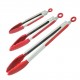 Silicone Kitchen Tongs, Serving Tongs for cooking, High Heat Resistant to 230°C, Stainless Steel Metal Food Tongs with Non-Stick Silicone Tips(16 inch,Red) Silicone Kitchen Tongs, Serving Tongs for cooking, High Heat Resistant to 230°C, Stainless Steel Metal Food Tongs with Non-Stick Silicone Tips(16 inch,Red)