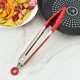 Silicone Kitchen Tongs, Serving Tongs for cooking, High Heat Resistant to 230°C, Stainless Steel Metal Food Tongs with Non-Stick Silicone Tips(16 inch,Red) Silicone Kitchen Tongs, Serving Tongs for cooking, High Heat Resistant to 230°C, Stainless Steel Metal Food Tongs with Non-Stick Silicone Tips(16 inch,Red)