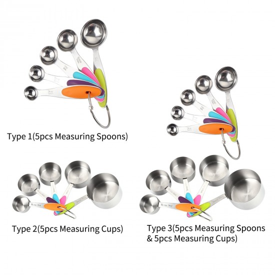 5PC Measuring Spoons Set for Dry and Liquid Ingredients Cooking Baking Utensils Stainless Steel Heat-Resistant Cookware Set Kitchen Gadgets 5PC Measuring Spoons Set for Dry and Liquid Ingredients Cooking Baking Utensils Stainless Steel Heat-Resistant Cookware Set Kitchen Gadgets