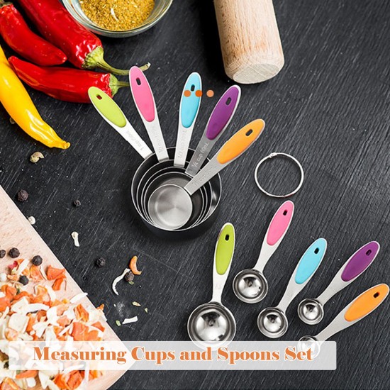 5PC Measuring Spoons Set for Dry and Liquid Ingredients Cooking Baking Utensils Stainless Steel Heat-Resistant Cookware Set Kitchen Gadgets 5PC Measuring Spoons Set for Dry and Liquid Ingredients Cooking Baking Utensils Stainless Steel Heat-Resistant Cookware Set Kitchen Gadgets
