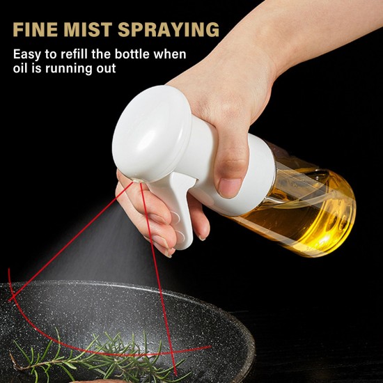 Plastic Oil Sprayer 200ml Oil Dispenser with Brushes Portable Refillable Spray Bottle for Vinegar Cooking Wine Soy Sauce Cooking Baking Grilling Plastic Oil Sprayer 200ml Oil Dispenser with Brushes Portable Refillable Spray Bottle for Vinegar Cooking Wine Soy Sauce Cooking Baking Grilling