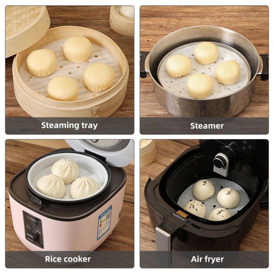 50 pcs Non-stick steamer paper disposable small steamed bun oil paper round steamed Non-stick Mini Steam Paper for Steamed 3.55 inch 50 pcs Non-stick steamer paper disposable small steamed bun oil paper round steamed Non-stick Mini Steam Paper for Steamed 3.55 inch