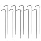 6pcs/10pcs Titanium Tent Pegs Titanium Tent Nails Outdoor Camping Tent Stakes Bend Hook 6pcs/10pcs Titanium Tent Pegs Titanium Tent Nails Outdoor Camping Tent Stakes Bend Hook