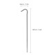 6pcs/10pcs Titanium Tent Pegs Titanium Tent Nails Outdoor Camping Tent Stakes Bend Hook 6pcs/10pcs Titanium Tent Pegs Titanium Tent Nails Outdoor Camping Tent Stakes Bend Hook