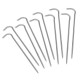 6pcs/10pcs Titanium Tent Pegs Titanium Tent Nails Outdoor Camping Tent Stakes Bend Hook 6pcs/10pcs Titanium Tent Pegs Titanium Tent Nails Outdoor Camping Tent Stakes Bend Hook