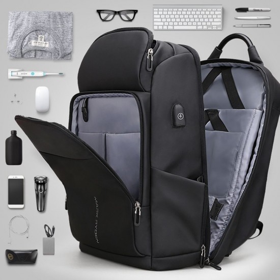 MARK RYDEN Large Capacity Anti-Thief Multifunctional Business Laptop Bag Waterproof USB Charging Outdoor Men Backpack With 2 Custom Parcel MARK RYDEN Large Capacity Anti-Thief Multifunctional Business Laptop Bag Waterproof USB Charging Outdoor Men Backpack With 2 Custom Parcel