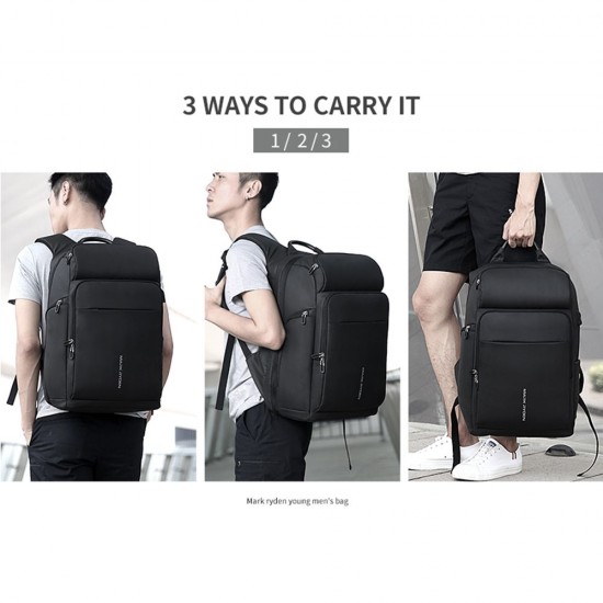 MARK RYDEN Large Capacity Anti-Thief Multifunctional Business Laptop Bag Waterproof USB Charging Outdoor Men Backpack With 2 Custom Parcel MARK RYDEN Large Capacity Anti-Thief Multifunctional Business Laptop Bag Waterproof USB Charging Outdoor Men Backpack With 2 Custom Parcel