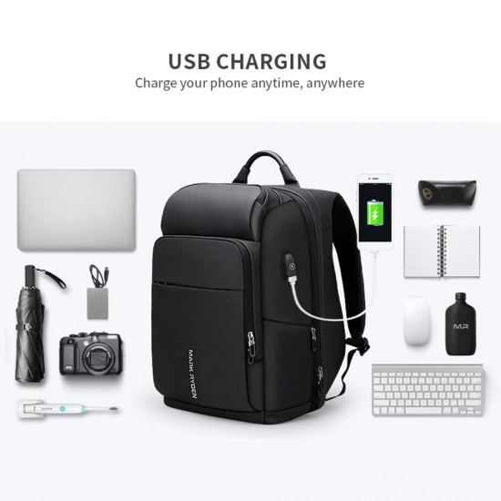 MARK RYDEN Large Capacity Anti-Thief Multifunctional Business Laptop Bag Waterproof USB Charging Outdoor Men Backpack With 2 Custom Parcel MARK RYDEN Large Capacity Anti-Thief Multifunctional Business Laptop Bag Waterproof USB Charging Outdoor Men Backpack With 2 Custom Parcel