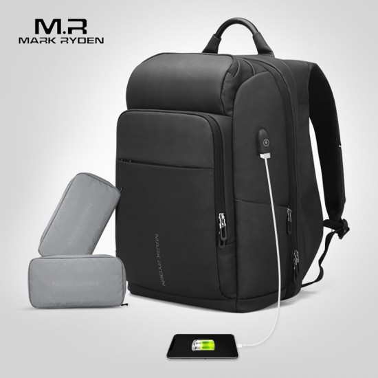 MARK RYDEN Large Capacity Anti-Thief Multifunctional Business Laptop Bag Waterproof USB Charging Outdoor Men Backpack With 2 Custom Parcel MARK RYDEN Large Capacity Anti-Thief Multifunctional Business Laptop Bag Waterproof USB Charging Outdoor Men Backpack With 2 Custom Parcel