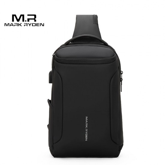 Mark Ryden Portable Fashion Business Leisure Anti-Theft Waterproof USB Charge Large Capacity Men Single-Shoulder Bag Mark Ryden Portable Fashion Business Leisure Anti-Theft Waterproof USB Charge Large Capacity Men Single-Shoulder Bag