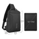 Mark Ryden Portable Fashion Business Leisure Anti-Theft Waterproof USB Charge Large Capacity Men Single-Shoulder Bag Mark Ryden Portable Fashion Business Leisure Anti-Theft Waterproof USB Charge Large Capacity Men Single-Shoulder Bag