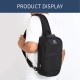 ozuko Portable Fashion Large Capacity Multi-Function Man Chest Bag Waterproof Anti-Theft USB Charge Port Chest Pack With Lock ozuko Portable Fashion Large Capacity Multi-Function Man Chest Bag Waterproof Anti-Theft USB Charge Port Chest Pack With Lock