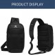 ozuko Portable Fashion Large Capacity Multi-Function Man Chest Bag Waterproof Anti-Theft USB Charge Port Chest Pack With Lock ozuko Portable Fashion Large Capacity Multi-Function Man Chest Bag Waterproof Anti-Theft USB Charge Port Chest Pack With Lock