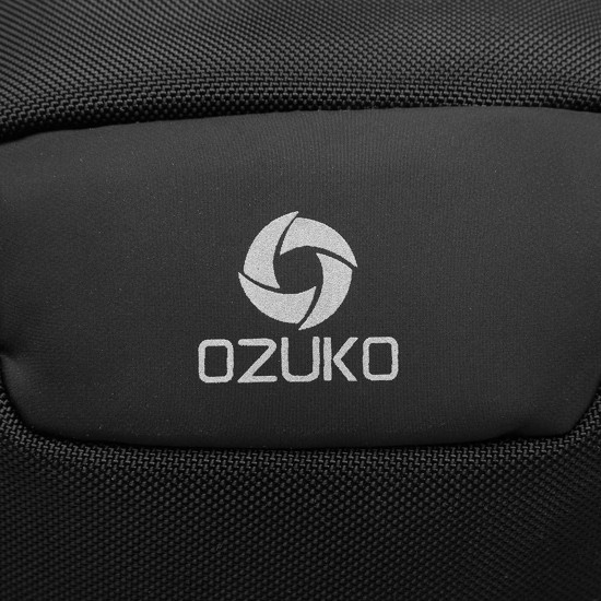 ozuko Portable Fashion Large Capacity Multi-Function Man Chest Bag Waterproof Anti-Theft USB Charge Port Chest Pack With Lock ozuko Portable Fashion Large Capacity Multi-Function Man Chest Bag Waterproof Anti-Theft USB Charge Port Chest Pack With Lock
