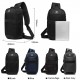 ozuko Portable Fashion Large Capacity Multi-Function Man Chest Bag Waterproof Anti-Theft USB Charge Port Chest Pack With Lock ozuko Portable Fashion Large Capacity Multi-Function Man Chest Bag Waterproof Anti-Theft USB Charge Port Chest Pack With Lock