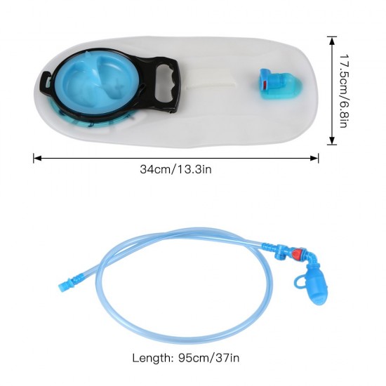 1.5L Hydration Bladder Cycling Water Reservoir BPA Free Hydration Pack Wide Open for Camping Hiking Backpacking Marathon Climbing 1.5L Hydration Bladder Cycling Water Reservoir BPA Free Hydration Pack Wide Open for Camping Hiking Backpacking Marathon Climbing