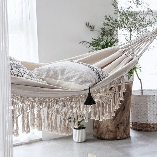Large Brazilian Macrame Fringe 2 Person Double Deluxe Hammock Swing Net Chair indoor hanging chair hammock swings Large Brazilian Macrame Fringe 2 Person Double Deluxe Hammock Swing Net Chair indoor hanging chair hammock swings
