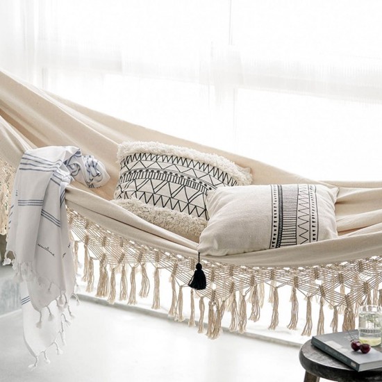 Large Brazilian Macrame Fringe 2 Person Double Deluxe Hammock Swing Net Chair indoor hanging chair hammock swings Large Brazilian Macrame Fringe 2 Person Double Deluxe Hammock Swing Net Chair indoor hanging chair hammock swings