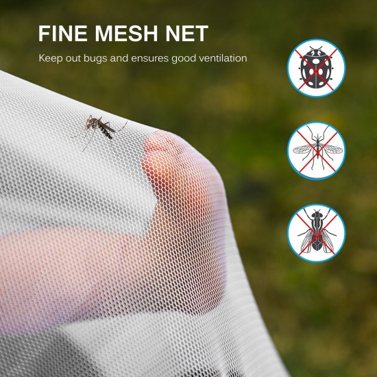 White Camping Mosquito Net Outdoor Anti-mosquito Insect Mesh Tent Net White Camping Mosquito Net Outdoor Anti-mosquito Insect Mesh Tent Net