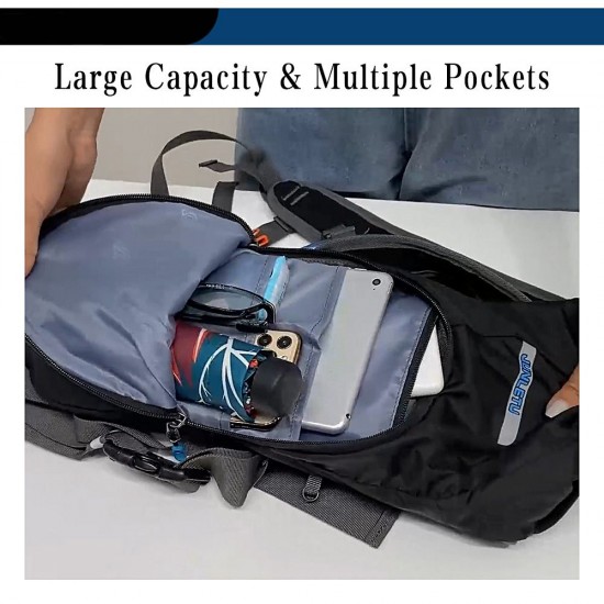 Hydration Pack Outdoor Compact Backpack for 2L Water Bladder Waterproof Multi Pockets Lightweight Cycling Running Hiking Rucksack Hydration Pack Outdoor Compact Backpack for 2L Water Bladder Waterproof Multi Pockets Lightweight Cycling Running Hiking Rucksack
