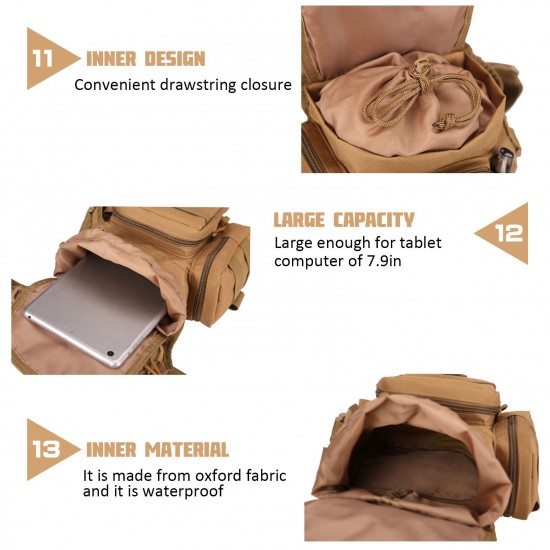 Drop Leg Bag Waterproof Thigh Waist Packs Pouch for Traveling Hiking Cycling Camping Drop Leg Bag Waterproof Thigh Waist Packs Pouch for Traveling Hiking Cycling Camping