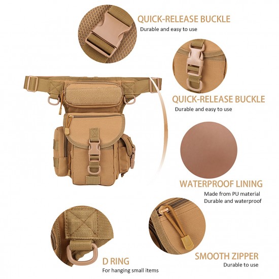 Drop Leg Bag Waterproof Thigh Waist Packs Pouch for Traveling Hiking Cycling Camping Drop Leg Bag Waterproof Thigh Waist Packs Pouch for Traveling Hiking Cycling Camping