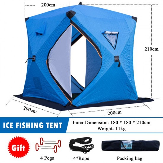 Portable Ice Fishing Shelter Easy Set-up Winter Fishing Tent Ice Fishing Tent Waterproof & Windproof Portable Ice Fishing Shelter Easy Set-up Winter Fishing Tent Ice Fishing Tent Waterproof & Windproof