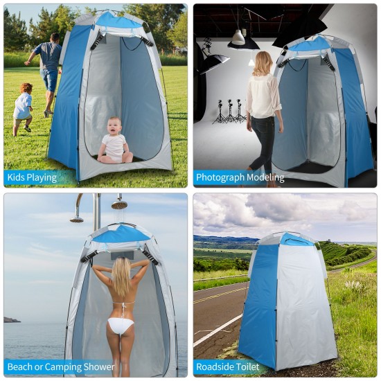 Privacy Shelter Tent Portable Outdoor Camping Beach Shower Toilet Changing Tent Sun Rain Shelter with Window Privacy Shelter Tent Portable Outdoor Camping Beach Shower Toilet Changing Tent Sun Rain Shelter with Window