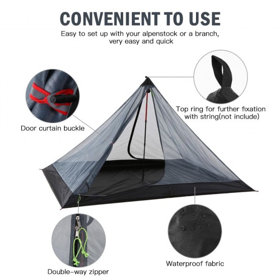 Outdoor Camping Tent Ultralight Mesh Tent Insect Repellent Net Tent Guard 1 Person Portable Foldable Camping Tent Outdoor Camping Tent Ultralight Mesh Tent Insect Repellent Net Tent Guard 1 Person Portable Foldable Camping Tent