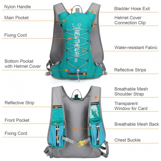 10L Insulated Hydration Backpack Vest Pack Cooler Bag for Running Cycling Camping Hiking Marathon 10L Insulated Hydration Backpack Vest Pack Cooler Bag for Running Cycling Camping Hiking Marathon