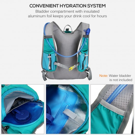 10L Insulated Hydration Backpack Vest Pack Cooler Bag for Running Cycling Camping Hiking Marathon 10L Insulated Hydration Backpack Vest Pack Cooler Bag for Running Cycling Camping Hiking Marathon