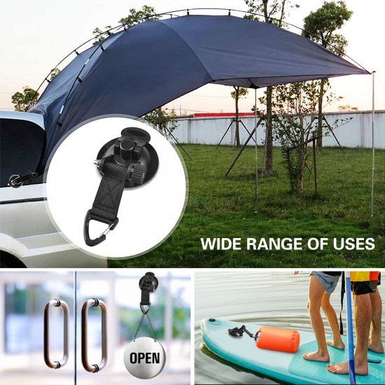 2pcs Suction Cup Securing Hook for Car Awning Tent Camping Tarp 2pcs Suction Cup Securing Hook for Car Awning Tent Camping Tarp