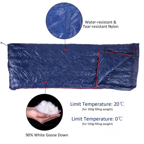 Single Preson Ultralight Goose Down Sleeping Bag with Storage Bag for Hiking Camping Backpacking Mountaineering Single Preson Ultralight Goose Down Sleeping Bag with Storage Bag for Hiking Camping Backpacking Mountaineering