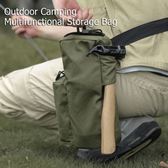 Portable Ourdoor Camping Tackle Storage Bag Wear Resistant Canvas Ground Nails Sling Bag Tackle Storage Pack Portable Ourdoor Camping Tackle Storage Bag Wear Resistant Canvas Ground Nails Sling Bag Tackle Storage Pack