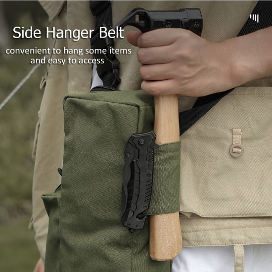 Portable Ourdoor Camping Tackle Storage Bag Wear Resistant Canvas Ground Nails Sling Bag Tackle Storage Pack Portable Ourdoor Camping Tackle Storage Bag Wear Resistant Canvas Ground Nails Sling Bag Tackle Storage Pack
