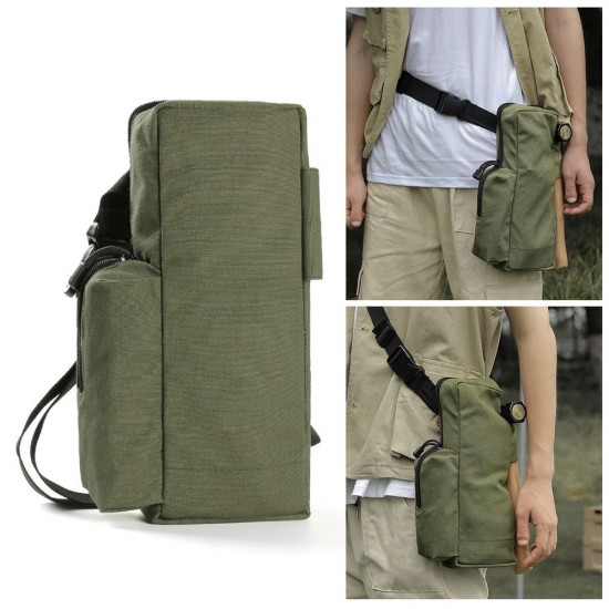 Portable Ourdoor Camping Tackle Storage Bag Wear Resistant Canvas Ground Nails Sling Bag Tackle Storage Pack Portable Ourdoor Camping Tackle Storage Bag Wear Resistant Canvas Ground Nails Sling Bag Tackle Storage Pack