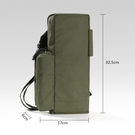Portable Ourdoor Camping Tackle Storage Bag Wear Resistant Canvas Ground Nails Sling Bag Tackle Storage Pack Portable Ourdoor Camping Tackle Storage Bag Wear Resistant Canvas Ground Nails Sling Bag Tackle Storage Pack